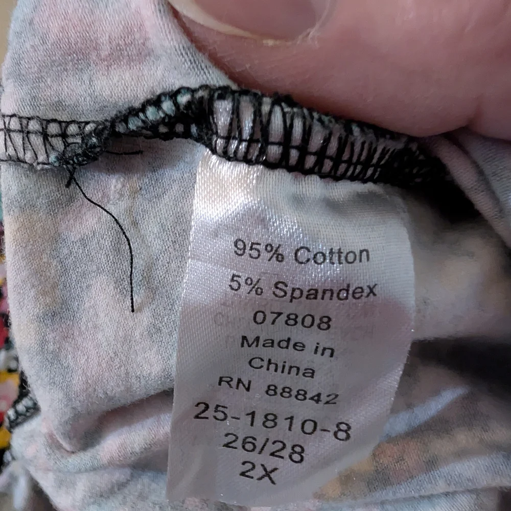 Woman Within Multicolor Floral Leggings Size 26/28 - Picture 3 of 3